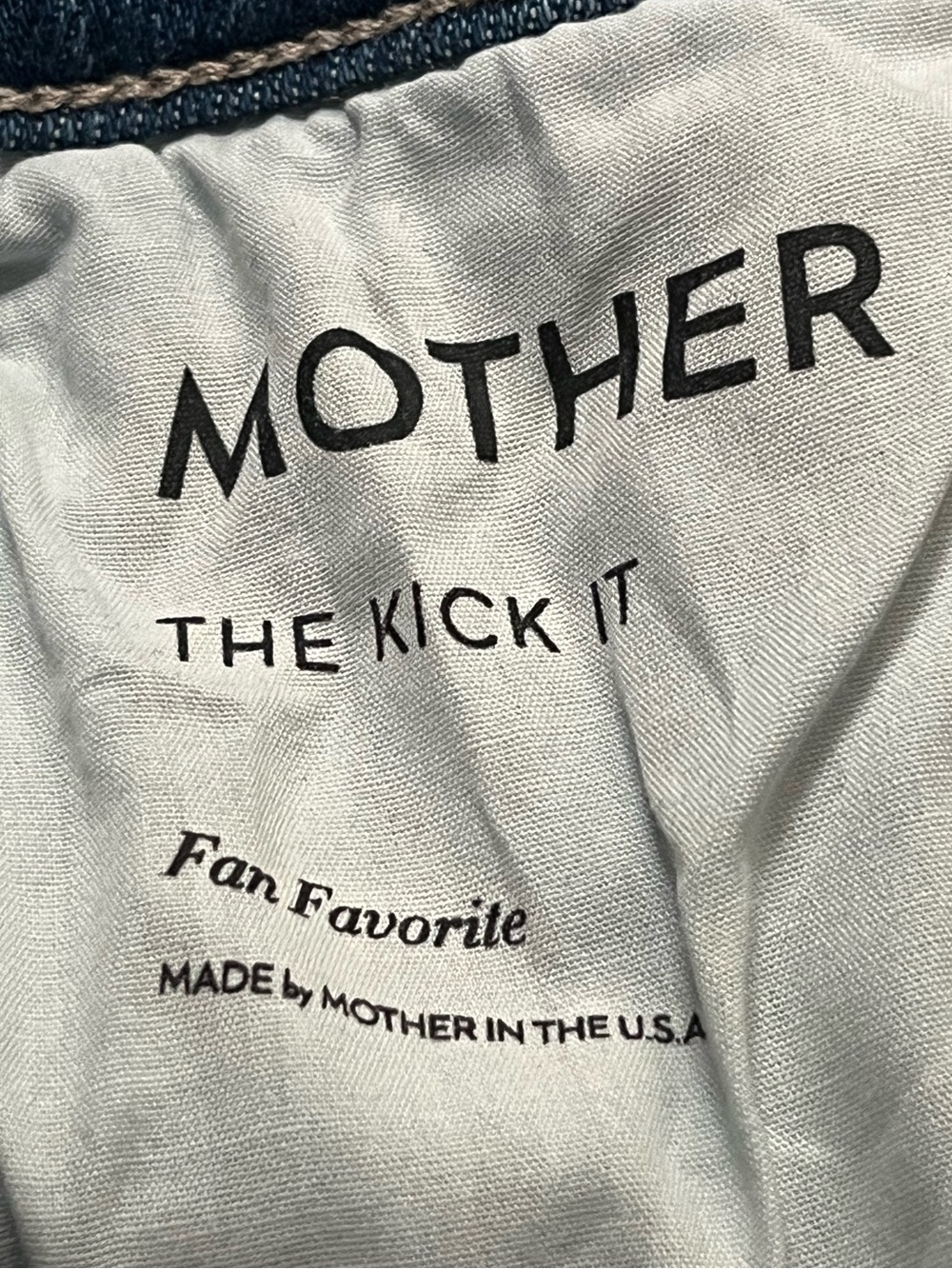MOTHER denim • the kick it in fan favorite wash size 28 Like new - Picture 16 of 16